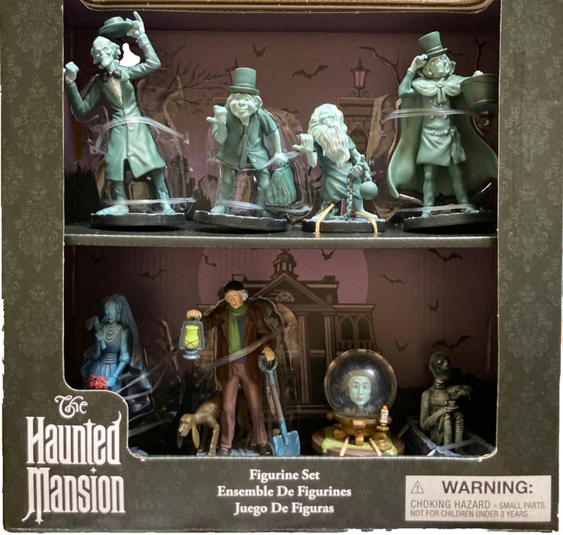 NIB Disney The Haunted Mansion Figure Set Figurine 8 pieces Play Toy Set Model