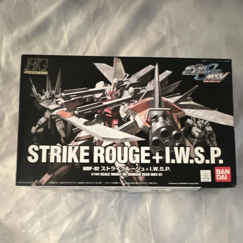 Bandai HG 1/144 Strike Rouge + I.W.S.P. Gundam Seed MSV Model Kit Unassembled Model