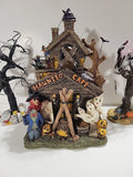 Vintage- Haunted Cafe -Ghost & Witch Halloween Haunted House  Display Figurine Model