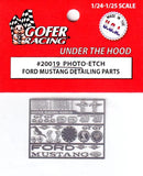 Gofer 20019 Photo-Etch Ford Mustang Badges, Scripts and Parts for models 1/25 24 Model