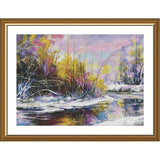 Counted Cross Stitch Kit spring Needlework Stitching unprinted canvas 3515 Model