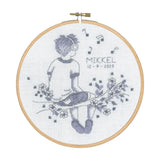 Permin counted cross stitch kit with hoop "Mikkel", Diam. 18cm, DIY Model