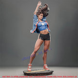 American Chavez 1/3 Unpainted Model Kit Unassembled 3D Printing 73cmH GK Girl Model