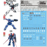 for HG UC 1/144 RX 79BD 1 2 3 Blue Destiny Unit EXAM Model Water Decal Stickers Model