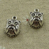 Free Ship 100 pcs tibetan silver dog head charms 18X13mm L-3838 Charms