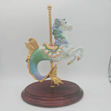 Franklin Mint Sea Prancer ?L.Lupetti Fantasy Hippocampus Carousel ?Porcelain Art Model