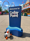 Welcome to Cedar Point Souvenir Figurine Display Sign w/ Seagull - 3D Printed Model