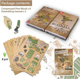 Ilo Build Birdman 0302 3D Mechanical Wooden Model Kit 26 x 25 x 42,5 cm Model