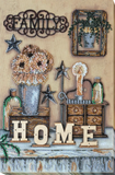 Cozy Family relations Bead Embroidery Kit ?C DIY Beaded Home Decor Wall Art Model