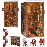 Book Nook Kit, DIY Miniature House Dollhouse Kit for Adults and Teens, Bookno... Model