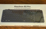 Ultra-Slim B2 Pro Bluetooth Keyboard 2.4 GHz Wireless Lightweight 96%, Gray. NEW Model