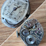 Benrus 15 Jewels Model AB 6 CXW Vintage Swiss Mechanical Watch Movement WP3 Model