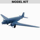 Douglas DC-3, Model Kit WWII Military Transport Aircraft Airplane Miniature Model