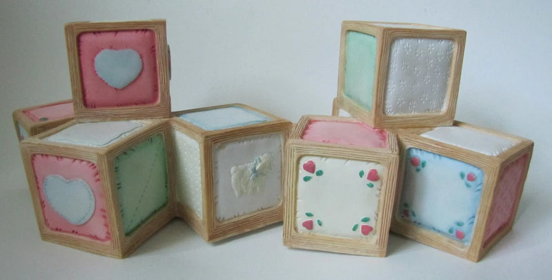 Cherished Teddies Displayer Shelf Building Blocks Display 1992 CRT004 Hillman Model