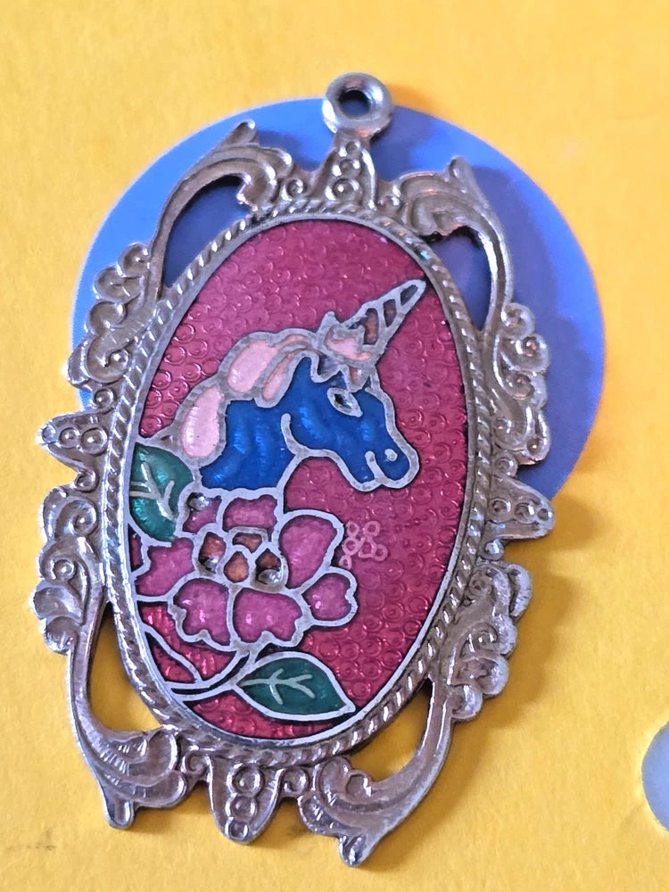 ENAMEL BRACELET CHARM  W86  UNICORN Charms