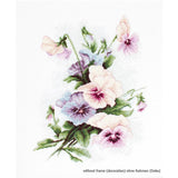 Luca-S counted Cross Stitch kit "Pink Pansies", 21,5x27,5cm, DIY Model
