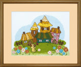 DIY Counted Cross Stitch Kit "Spring walk" 7.9x5.9 in / 20.0x15.0 cm Model