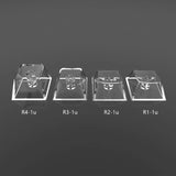 Mechanical Keyboards 1U Backlit Keycaps Blank Transparent Crystal Keycaps Model