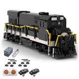 Modubrix Mocs Bricks Sets GE U-18B NYC Train 1409 Parts Building Block Toys Kits Model