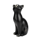 Comfy Hour 9.1 Inch Black Cat Statue, Sitting Feline Decor Model