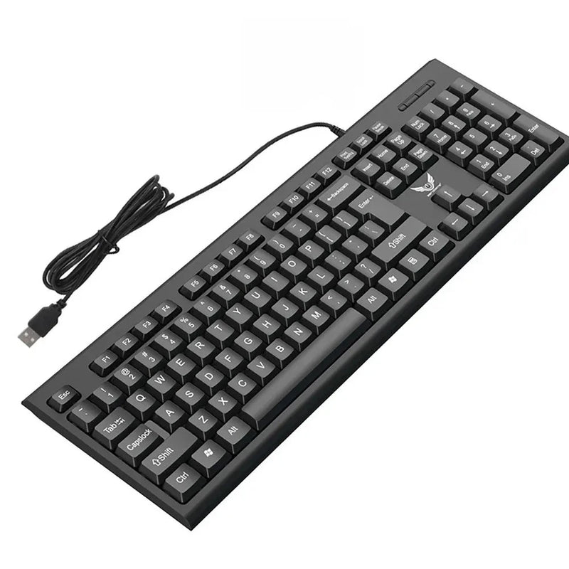 kebidumei 104-Key Wired RGB Gaming Keyboard Mechanical-Feel Backlit for PC Model
