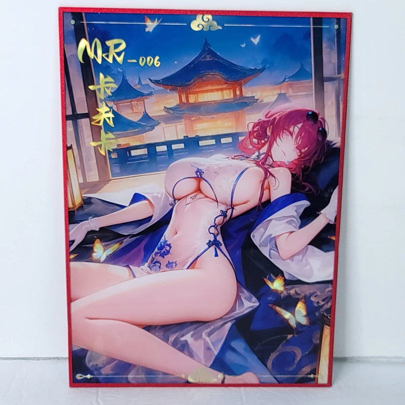 Kafka Butterfly City Oversized Waifu Card Premium A4 Wall Art Board 11" x 8.5" Model