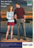 Master Box 24029 - 1/24 - Bob and Sally. The Happy Couple Lovers 2 fig model kit Model
