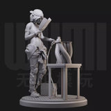 1/24 Resin Female mechanic Unpainted unassembled 3175 Model