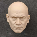 1/6 Unpainted Lieutenant Male Head Sculpt Model Fit 12in Figures Model