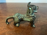 Chinese Oriental Green Bronze-ware Pixiu Figurine Display 6¡± Model