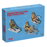 ICM 32112 Plastic model Scale 1:32 WWII Allies Pilots in the cockpit 3 figures Model