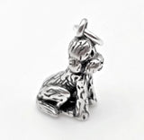 Sterling Silver 3D Golden Doodle Dog Charm Charms