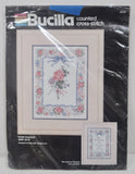 Bucilla Counted Cross Stitch Rose Garden Balangier #40302 9"X 12" Open package Model