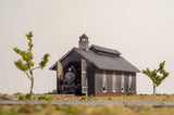 Z Scale Laser Cut Single Stall Engine House building KIT Model