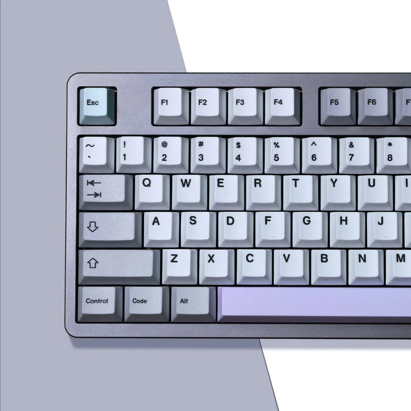 1.7mm Thickness Cherry Profile Muted Keycap Retro Gray Dye Subs PBT Keycap Set Model