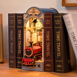Rolife Time Travel Book Nook with LED Lights 3D Puzzle Wooden for Adult Gifts Model