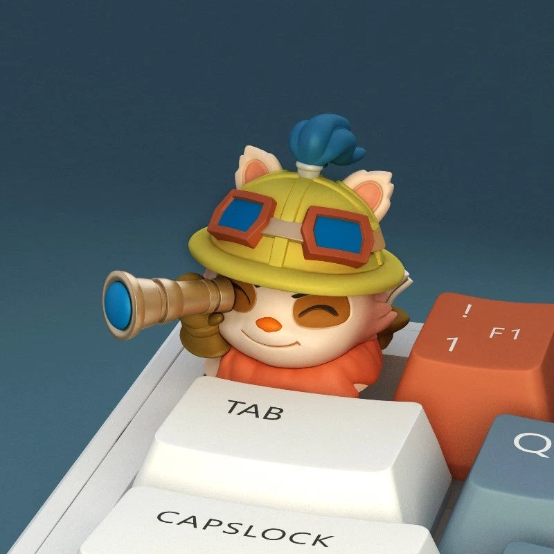 League of Legends Heimerdinger Individualized Keycap 3D Resin LOL Teemo Gift Model