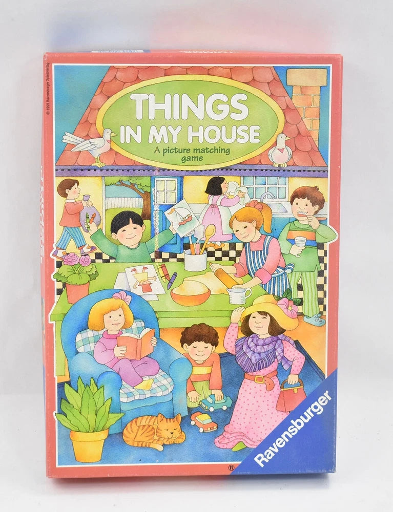 Things In My House Picture Matching Game 100% Complete Ravensburger 1999 Model