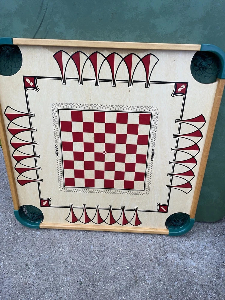 Vintage Carrom Industries Game Board And Some Accessories As Photos Show. Model