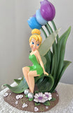 Disney Store Tinker Bell Tulip Garden Figurine Disney Fairies Large Display Stat Model