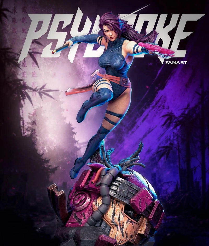 Psylocke Sculpture(300mm)Unassembled/Unpainted/3D Printed Model