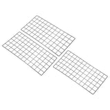 24"x12" Wire Grid Panel, 3 Pack Wall Grid Decorative Board Photo Display Black Model