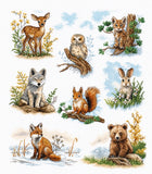 DIY Needlepoint Kit Forest baby Set for Home Decor & Gifting Model