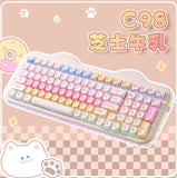 Yunzii Universe  C98 Mechanical Keyboard, Cheese Milk, Coconut Milk V2 Switch Model