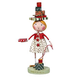Lori Mitchell WRAPPINGS AND RIBBONS Collectible Christmas Figurine New 14463 Model