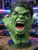 Marvel Incredible Hulk Bust Statue 3D Printed Avengers Head Collector Edition Model