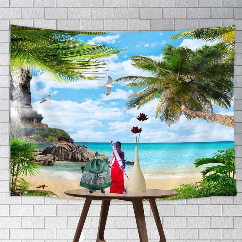 Beach For Action Figure Background Backdrop Diorama Doll House Curtain Model