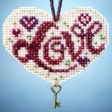 Love Beaded Charmed Ornaments Kit Mill Hill 2013 I Love Model