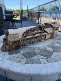 UGEARS Locomotive Wooden Mechanical Model Train 3D Puzzle Display Steampunk Dec Model