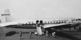 1950s Airline Travel Men Boarding Airplane Scandinavian Stairs Candid Model
